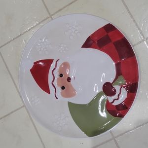 Hallmark Santa plate